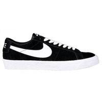 Nike SB Blazer Zoom Low Skate Shoes - Black/White