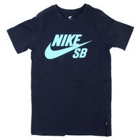 Nike SB Logo Kids T-Shirt - Obsidian/Vivid Sky