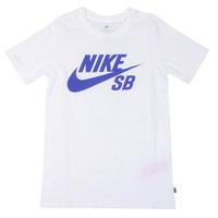nike sb logo kids t shirt whiteparamount blue