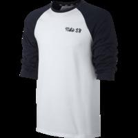 Nike SB Dri-Fit 3/4 Crew T-Shirt - White/Obsidian