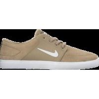 Nike SB Portmore Vapor Skate Shoes - Khaki/White