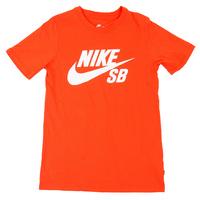 Nike SB Logo Kids T-Shirt - Max Orange/Obsidian
