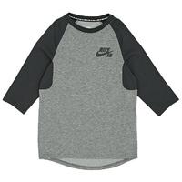 Nike SB Icon 3/4 Sleeve Shirt - Carbon Heather/Anthracite