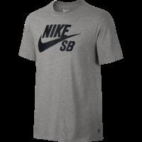 Nike SB Logo T-Shirt - Dark Grey Heather/Black