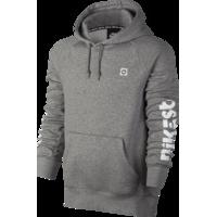 Nike SB Icon Geo Hoodie - Grey Heather/White