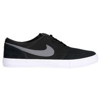 Nike SB Portmore II Solar Skate Shoes - Black/Dark Grey/White