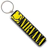 nirvana keychain keyring 8cm smiley