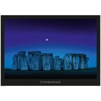 night time at stonehenge poster