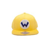Nintendo Super Mario Wario Logo Snapback Cap - Yellow