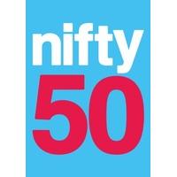 Nifty 50 | Fiftieth Birthday Card