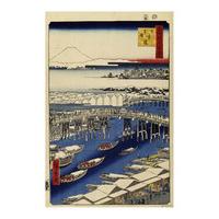 Nihobashi, Clear Sky after Snowfall By Utagawa Hiroshige