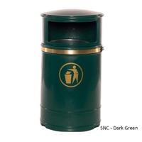 Nickleby Post/Wall Mount Litter Bin SNC with Lockable Lid & Liner