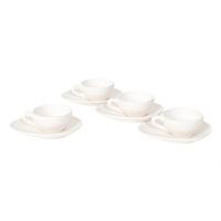 Nigella Lawson Espresso Coffee Cups & Saucers - Cream