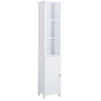 nicolina white tall storage unit