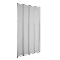 nile straight 4 panel folding bath screen w840mm