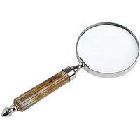Nickel Plated Bone Handled Magnifying Glass