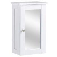 Nicolina Single Door White Mirror Cabinet