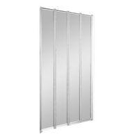 Nile Straight 4 Panel Folding Bath Screen (W)840mm