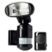 NightWatcher NW350 Robotic Halogen Security Light with Alarm and Dummy Camera (Black)