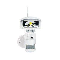 Night Watcher Robotic LED PIR Security Light & Recorder - White