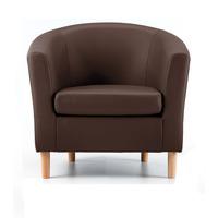 Nicole Faux Leather Tub Chair
