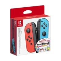 Nintendo Switch Joy-Con Pair neon red/neon blue + Snipperclips: Cut it out, together!