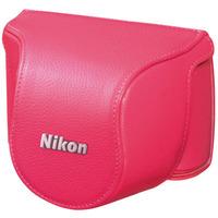 Nikon Body Case Set CB-N2000SK Pink for Nikon 1 J1 with 10mm lens