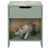 NIKKI BEDSIDE TABLE in Army Green