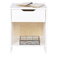 NIKKI BEDSIDE TABLE in White