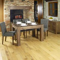 Nishio Solid Walnut 120cm Dining Table and Chairs