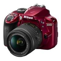 nikon d3400 digital slr camera with 18 55mm af p vr lens red