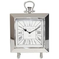 Nickel Portmanteau Table Clock