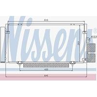 Nissens 94885 Condenser, air conditioning