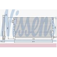 Nissens 94403 Condenser, air conditioning