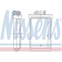 Nissens 72018 Heat Exchanger, interior heating