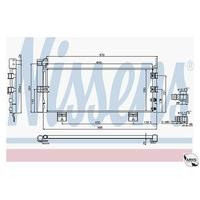 Nissens 940450 Condenser, air conditioning