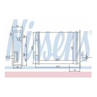 Nissens 71448 Heat Exchanger, interior heating