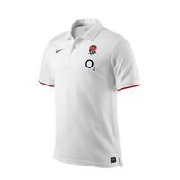 NIKE england rugby team polo shirt 2010/11 [white]-Small