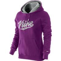 Nike Classic Fleece Graphic Women\'s Hoody [purple]-Small