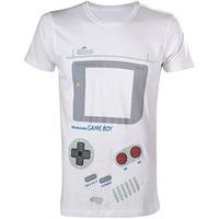 NINTENDO Gameboy Design Men\'s T-Shirt (Medium, White)
