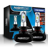 nighteye 2 pcsset car headlight bulb low beam cob led headlights 50w 8 ...