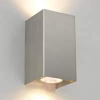 Nickel-coloured wall lamp Ragna with GU10 lamps