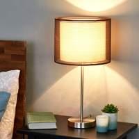 Nica  Table lamp with brown fabric shade