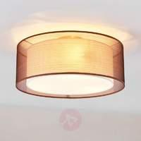 Nica brown fabric ceiling light