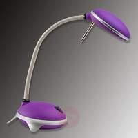 Nico LED writing desk lamp purple