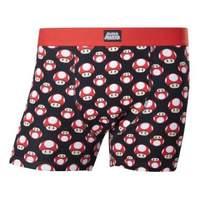 Nintendo Super Mario Bros. Men\'s Mushrooms Boxer Shorts Extra Large Black/red (zb071103ntn-xl)