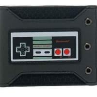 Nintendo Original Nes Controller Bi-fold Wallet One Size Black/dark Grey (mw1zninct)