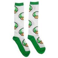 nintendo green mushroom sock