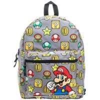 Nintendo Super Mario Bros Reversable Backpack Grey