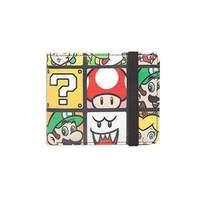 Nintendo Super Mario Bros. Characters Tiled Bi-fold Wallet With Elastic Band One Size Multi-colour (mw150205ntn)